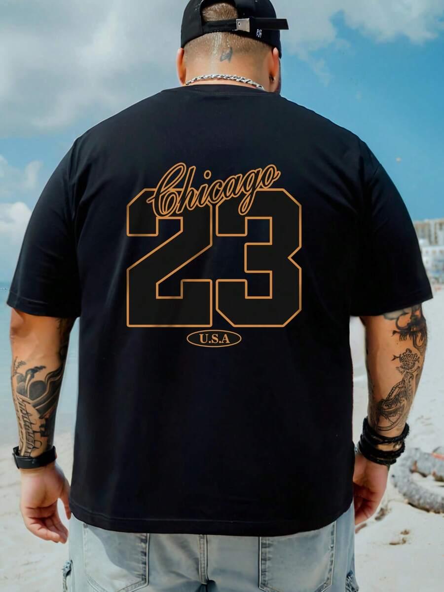 czarny t-shirt print