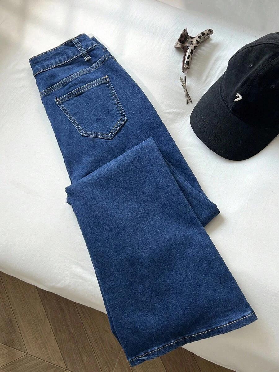 SPODNIE FLARE JEANS WYSOKI STAN