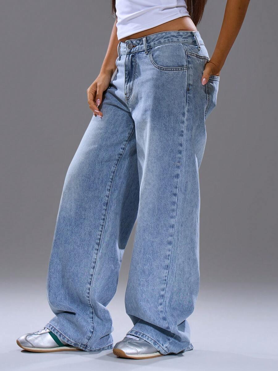 NIEBIESKIE SPODNIE JEANS