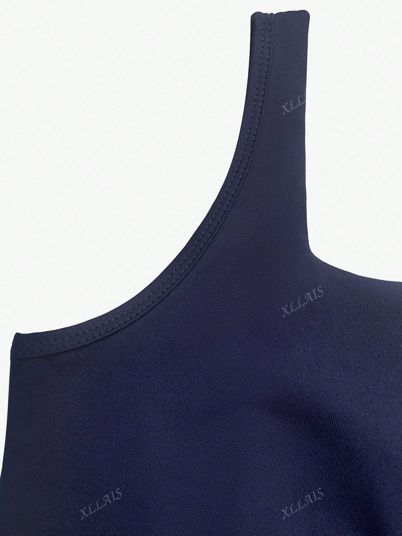 GRANATOWY TOP BASIC