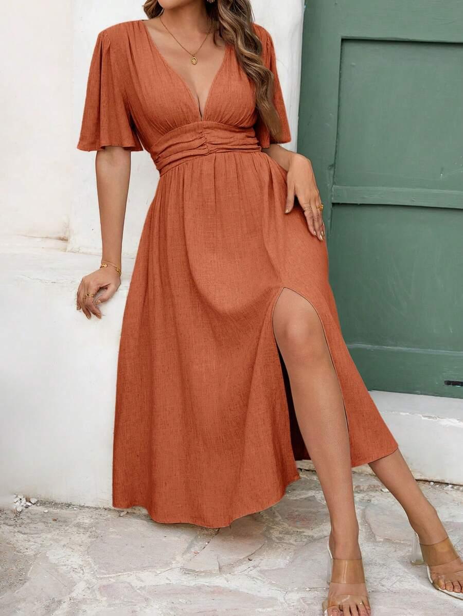 MIDI SUKIENKA V-NECK