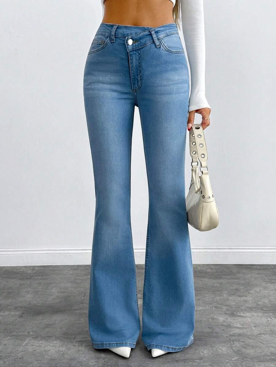 SPODNIE JEANS DZWONY