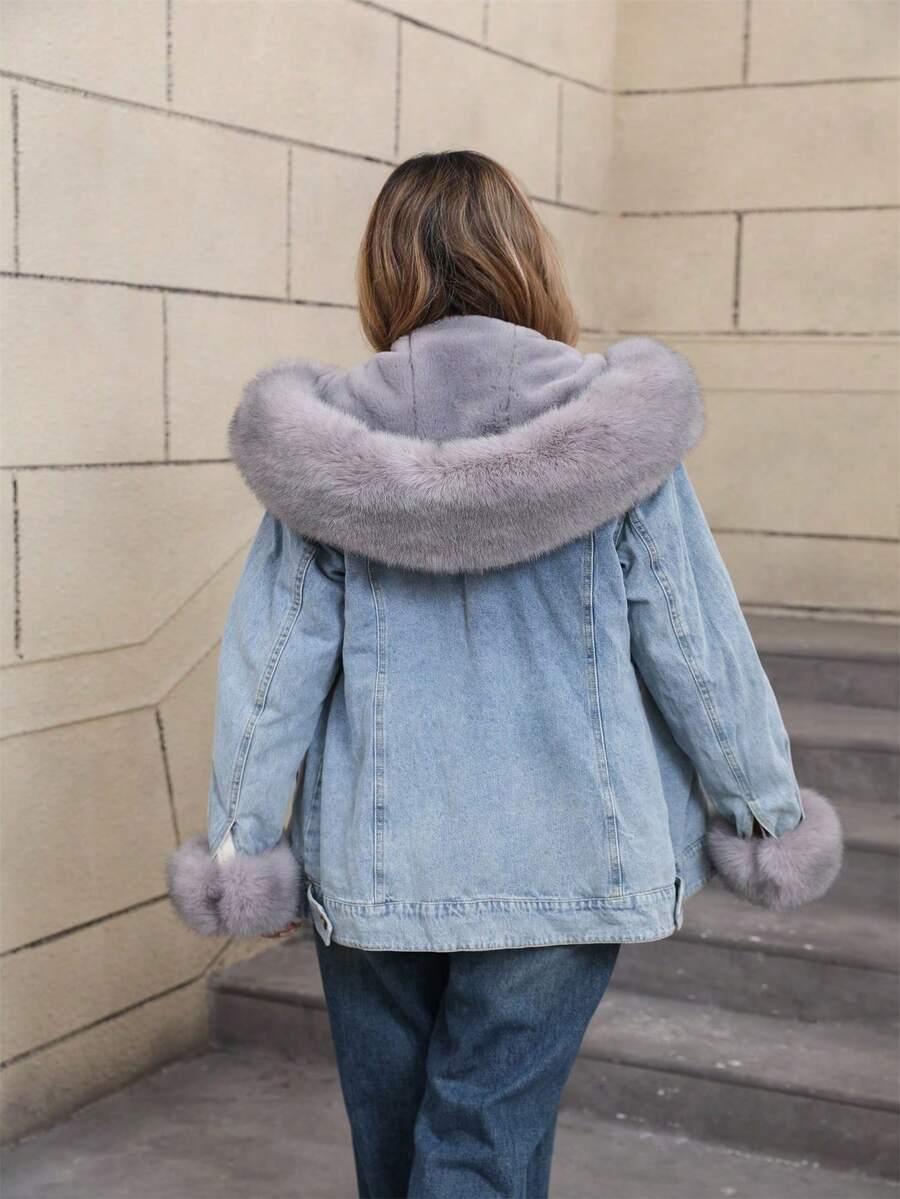 NIEBIESKA KURTKA JEANS