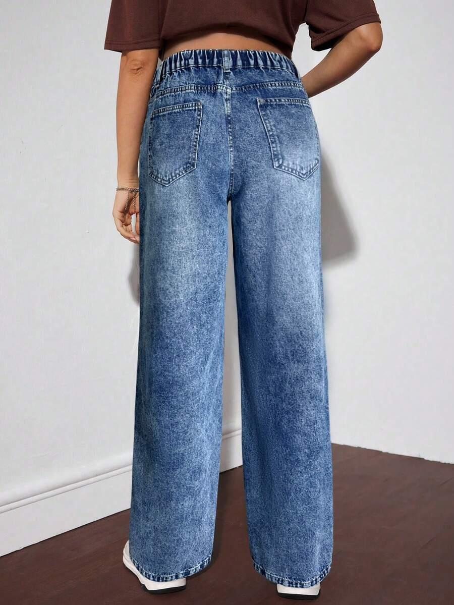 niebieskie ciążowe spodnie jeans