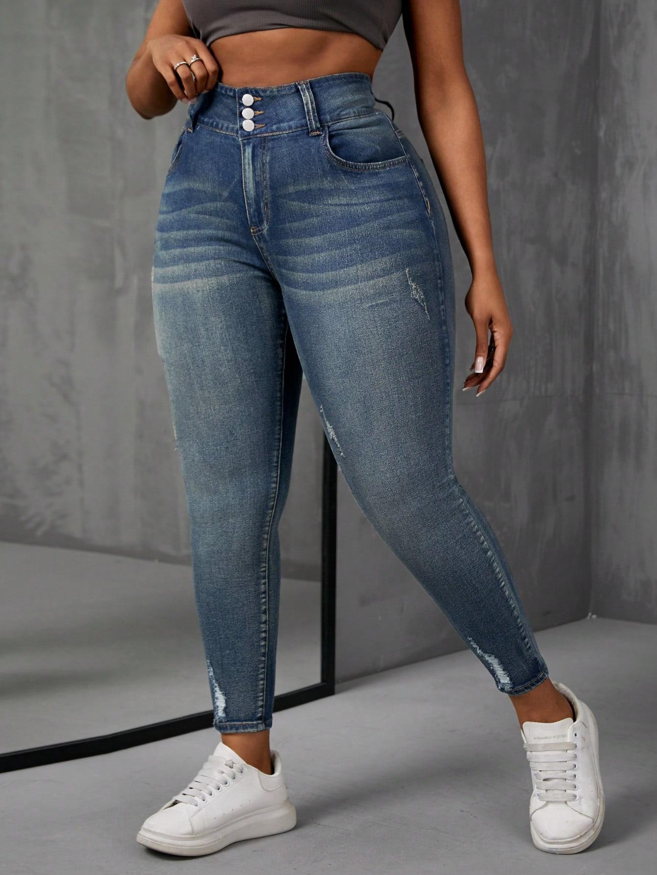 NIEBIESKIE SPODNIE JEANS