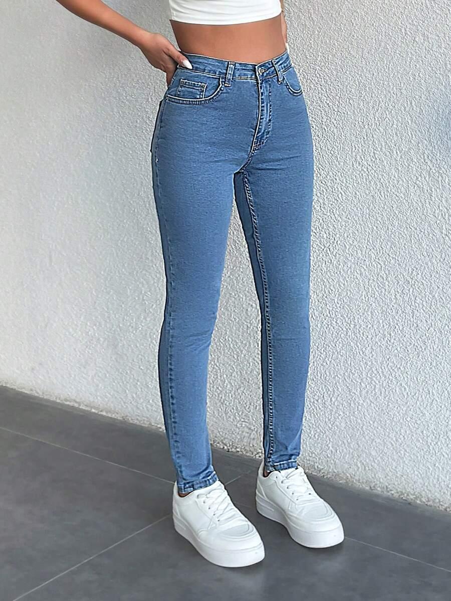 NIEBIESKIE SPODNIE JEANS KIESZENIE