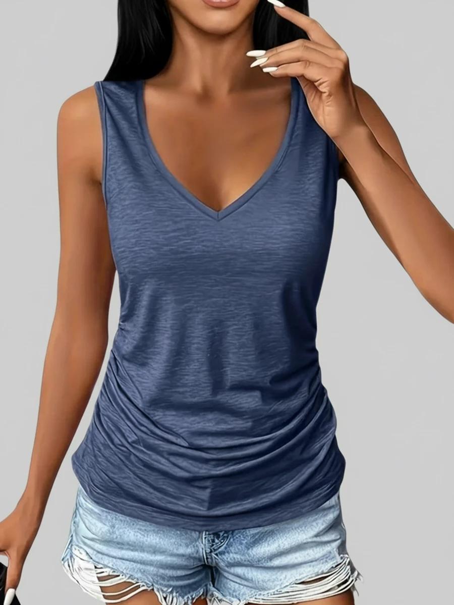 BLUZKA BEZ RĘKAWÓW V-NECK 2-PACK