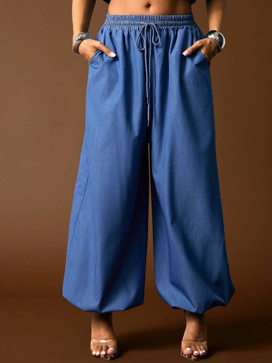 NIEBIESKIE SPODNIE CASUAL