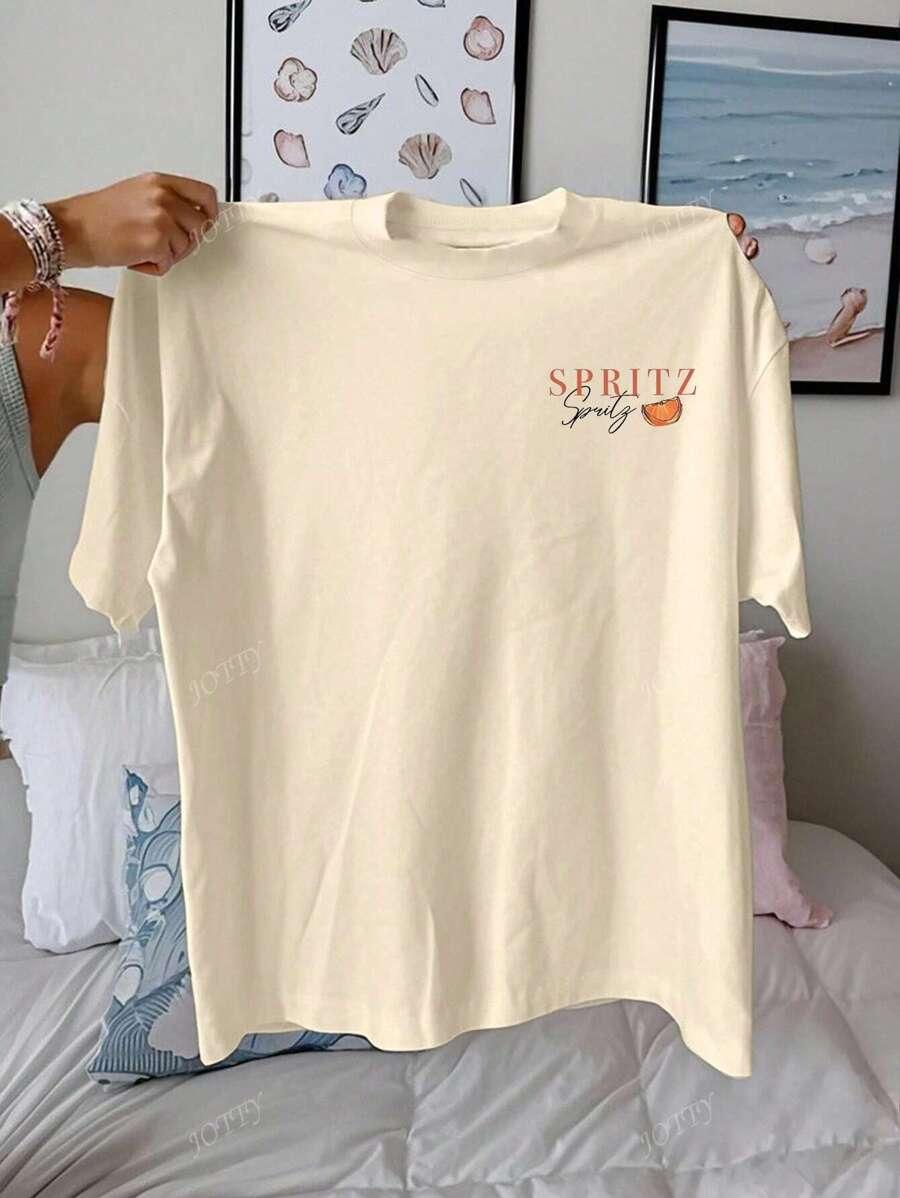 T-SHIRT Z NADRUKIEM 