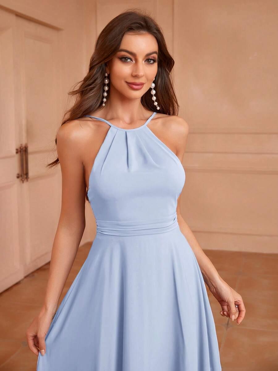 NIEBIESKA MAXI SUKIENKA 