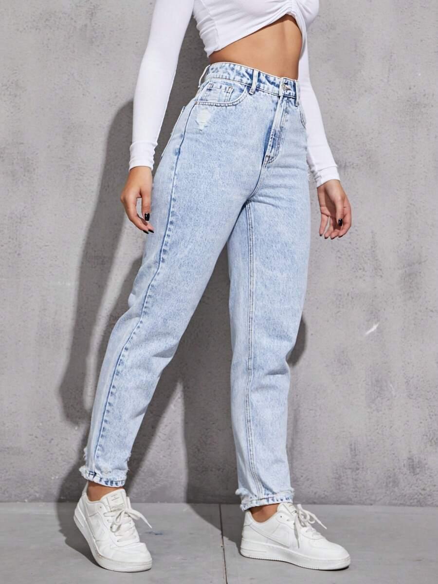 NIEBIESKIE SPODNIE JEANS