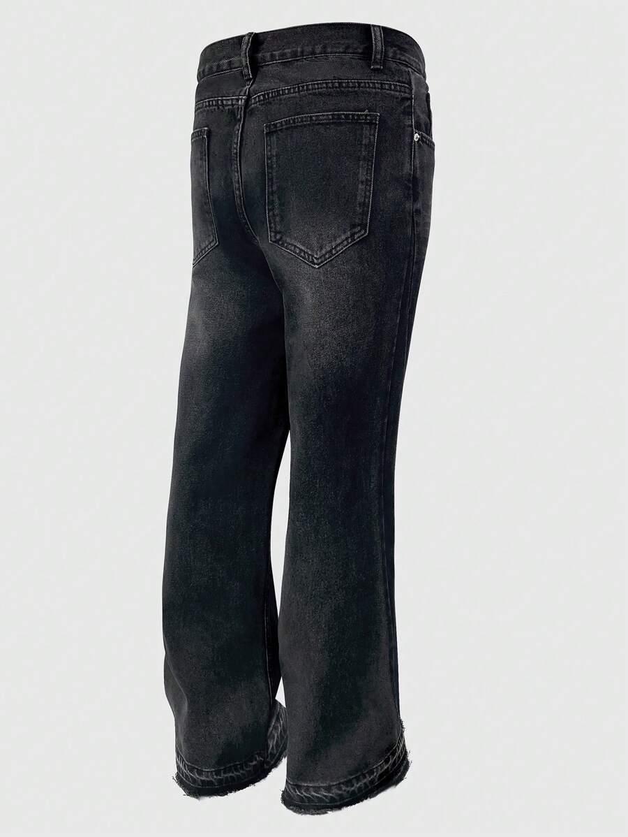 CZARNE SPODNIE JEANS