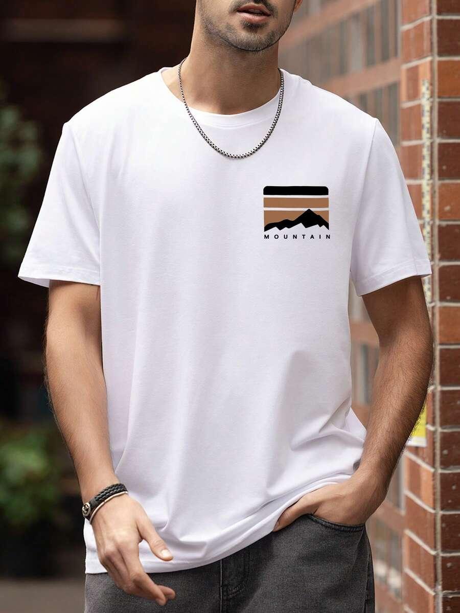 biały t-shirt okrągły dekolt