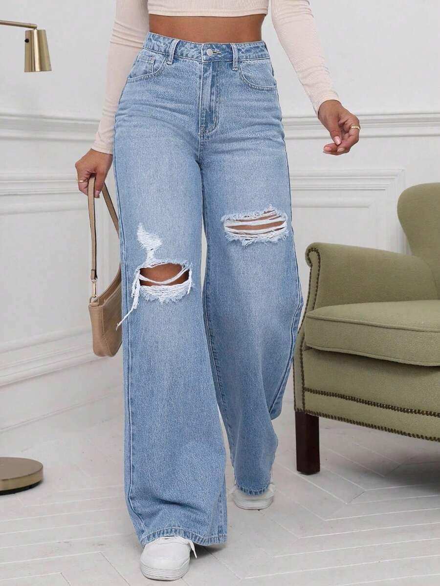 NIEBIESKIE SPODNIE JEANS 