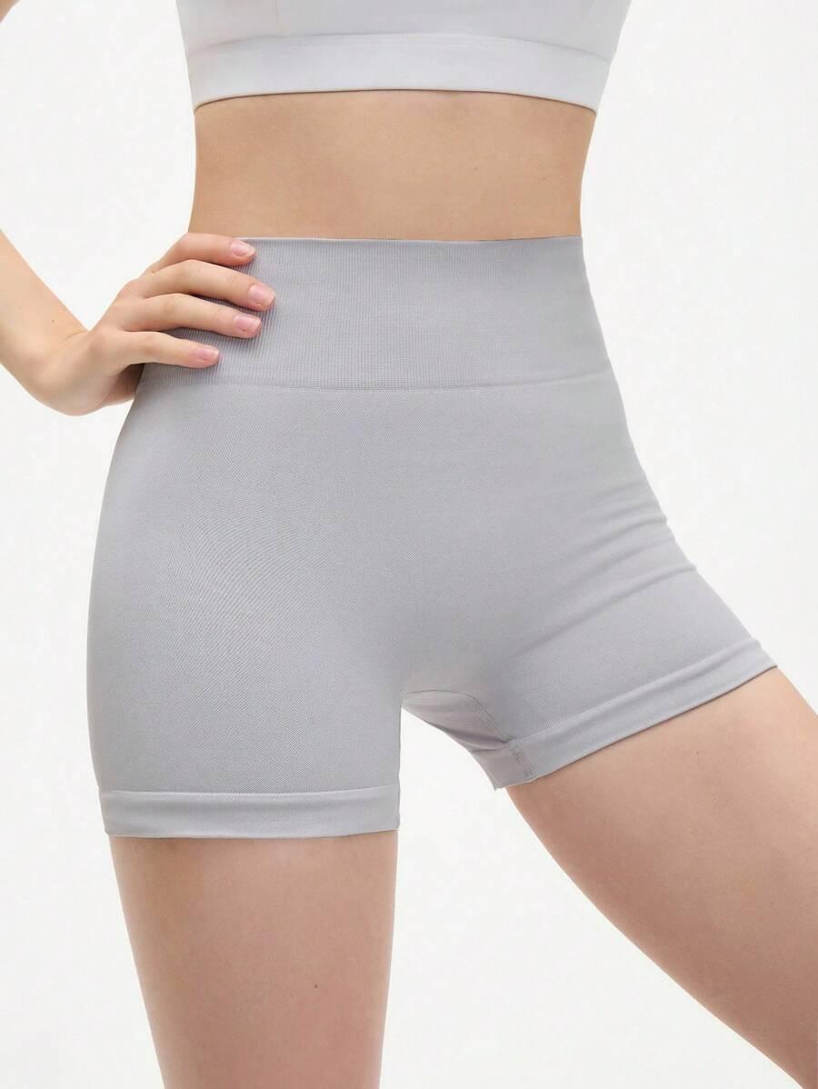 SZARE krótkie legginsy