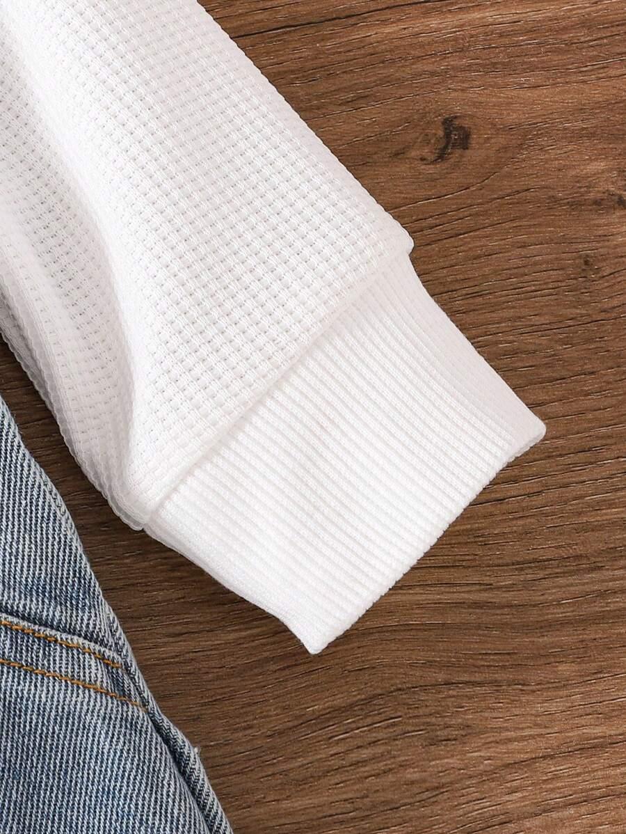 biała bluza długi rękaw