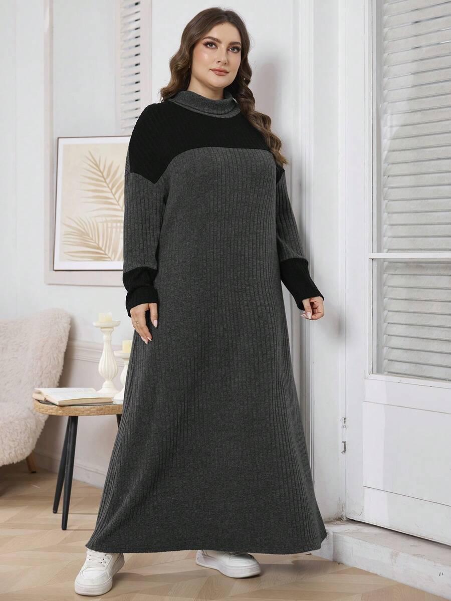 SZARA MAXI SUKIENKA 