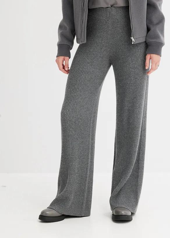 szare spodnie casual 