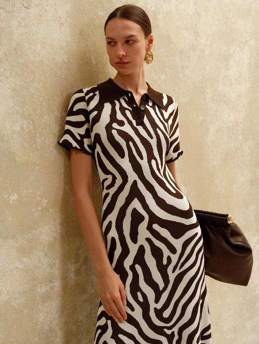 maxi sukienka krótki rękaw v neck