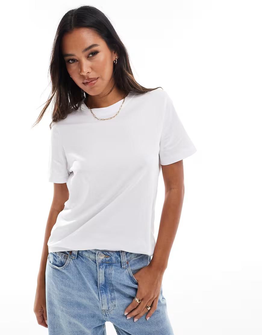 BIAŁY KLASYCZNY T-SHIRT