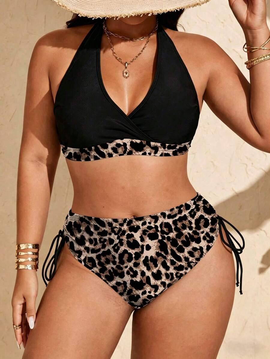 DWUCZĘŚCIOWY STRÓJ KĄPIELOWY ANIMAL PRINT