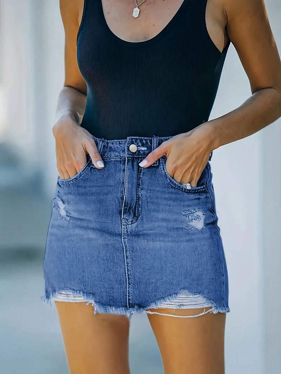 mini spódnica jeans