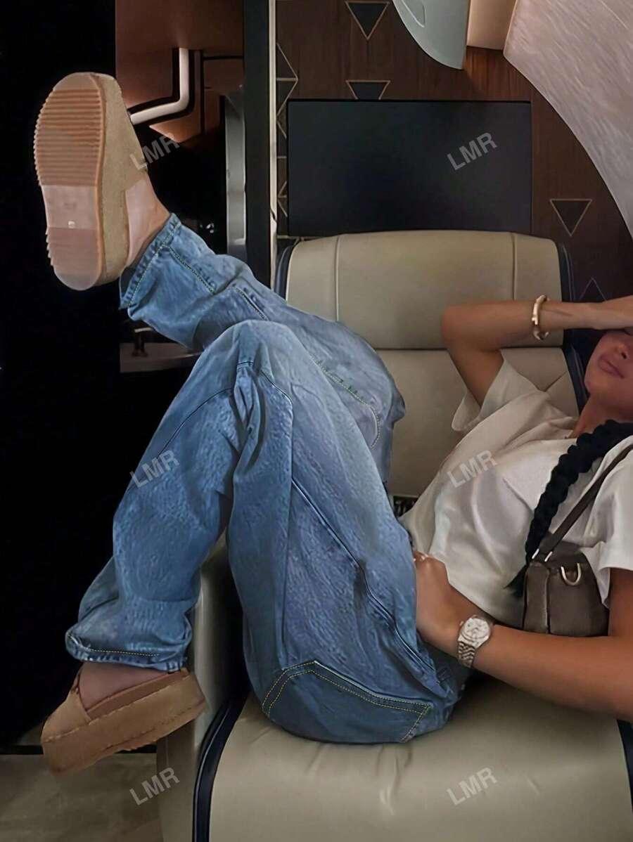 NIEBIESKIE SPODNIE JEANS