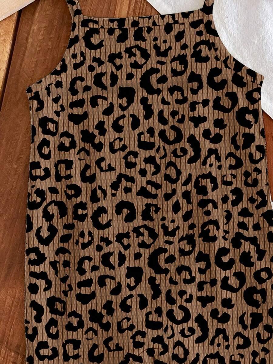 kombinezon na ramiączkach animal print