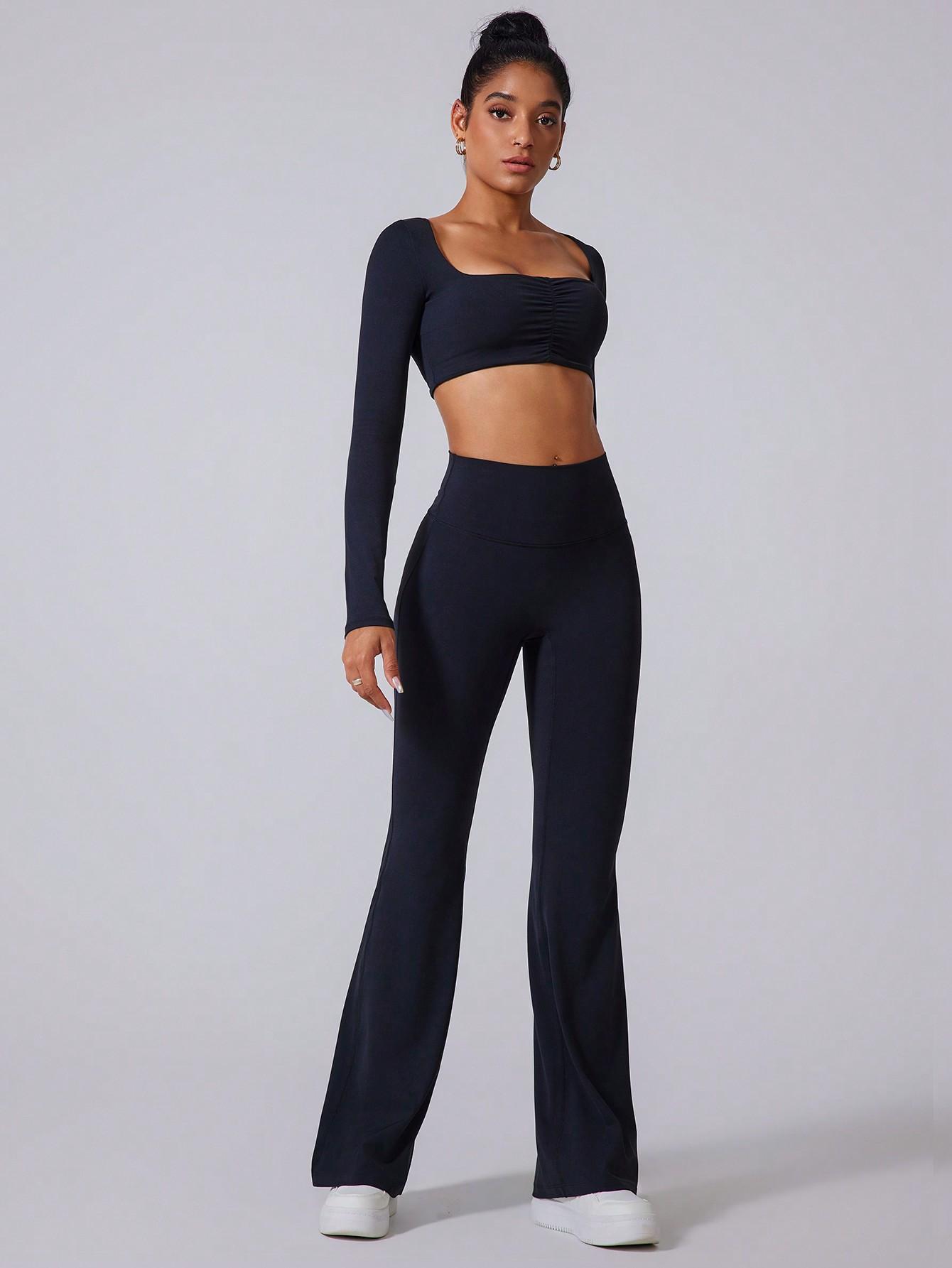 CZARNE LEGGINSY WYSOKI STAN 