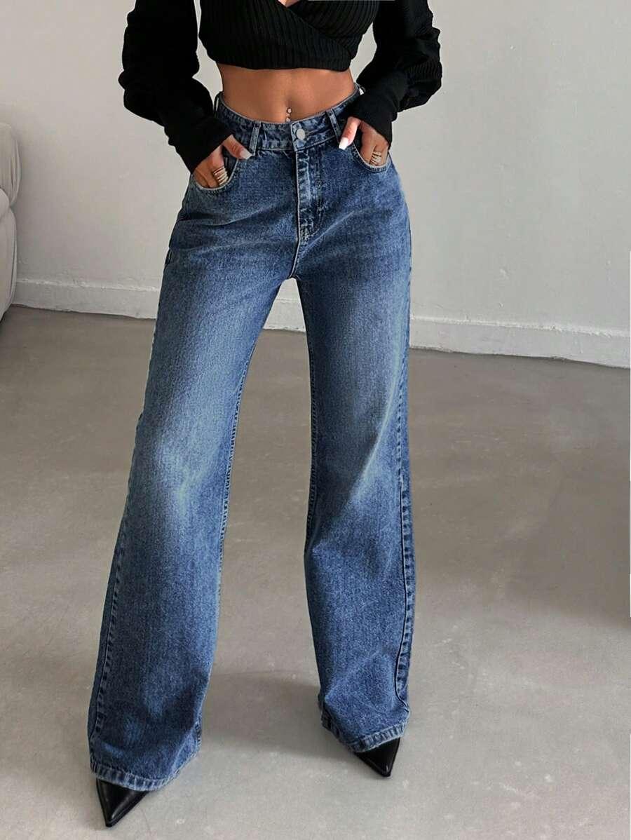 NIEBIESKIE SPODNIE JEANS 