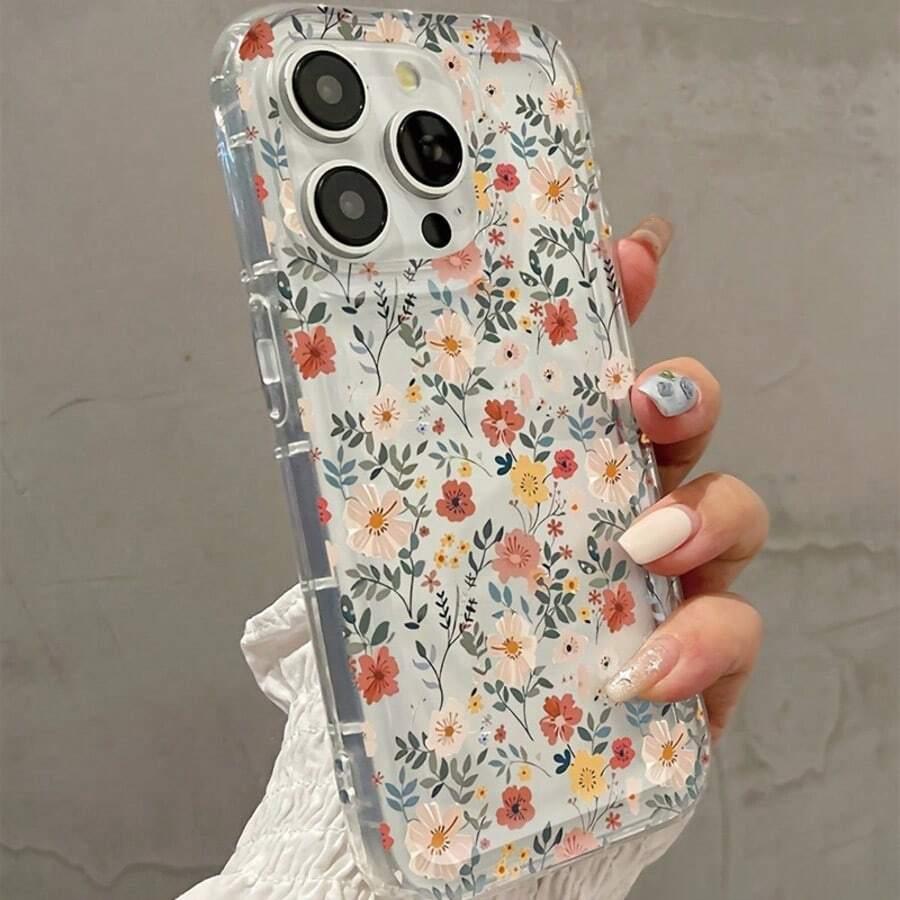 etui na telefon iPhone 12 kwiaty 