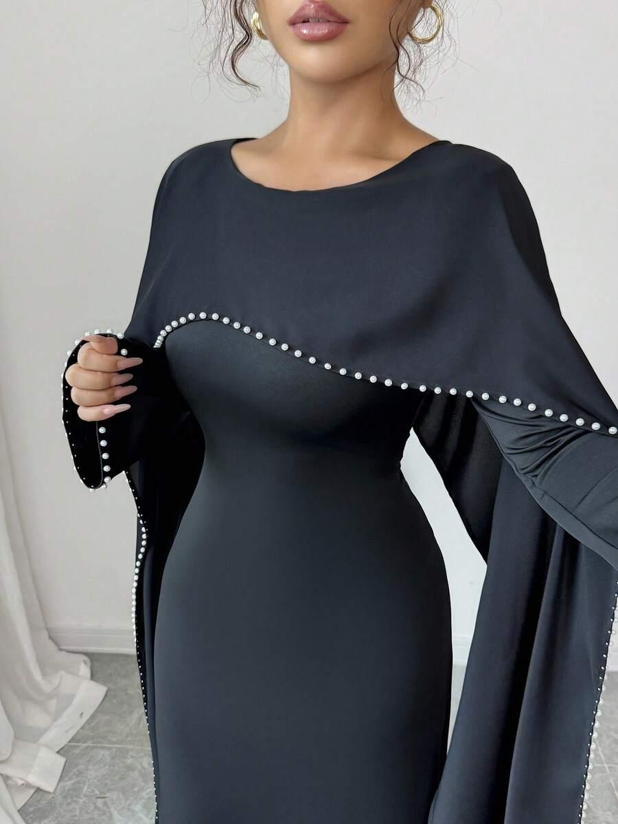 CZARNA MAXI SUKIENKA