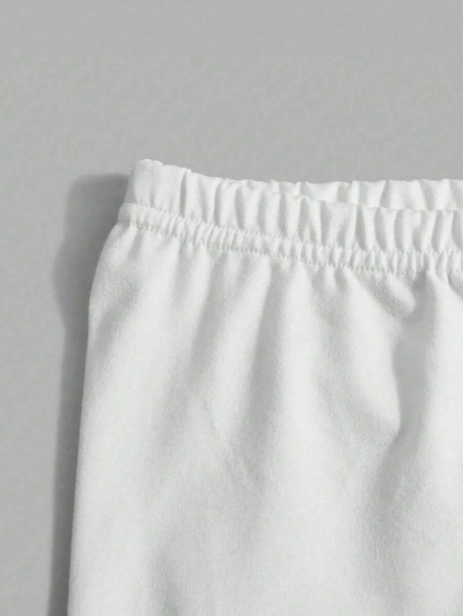 białe legginsy 3-pack