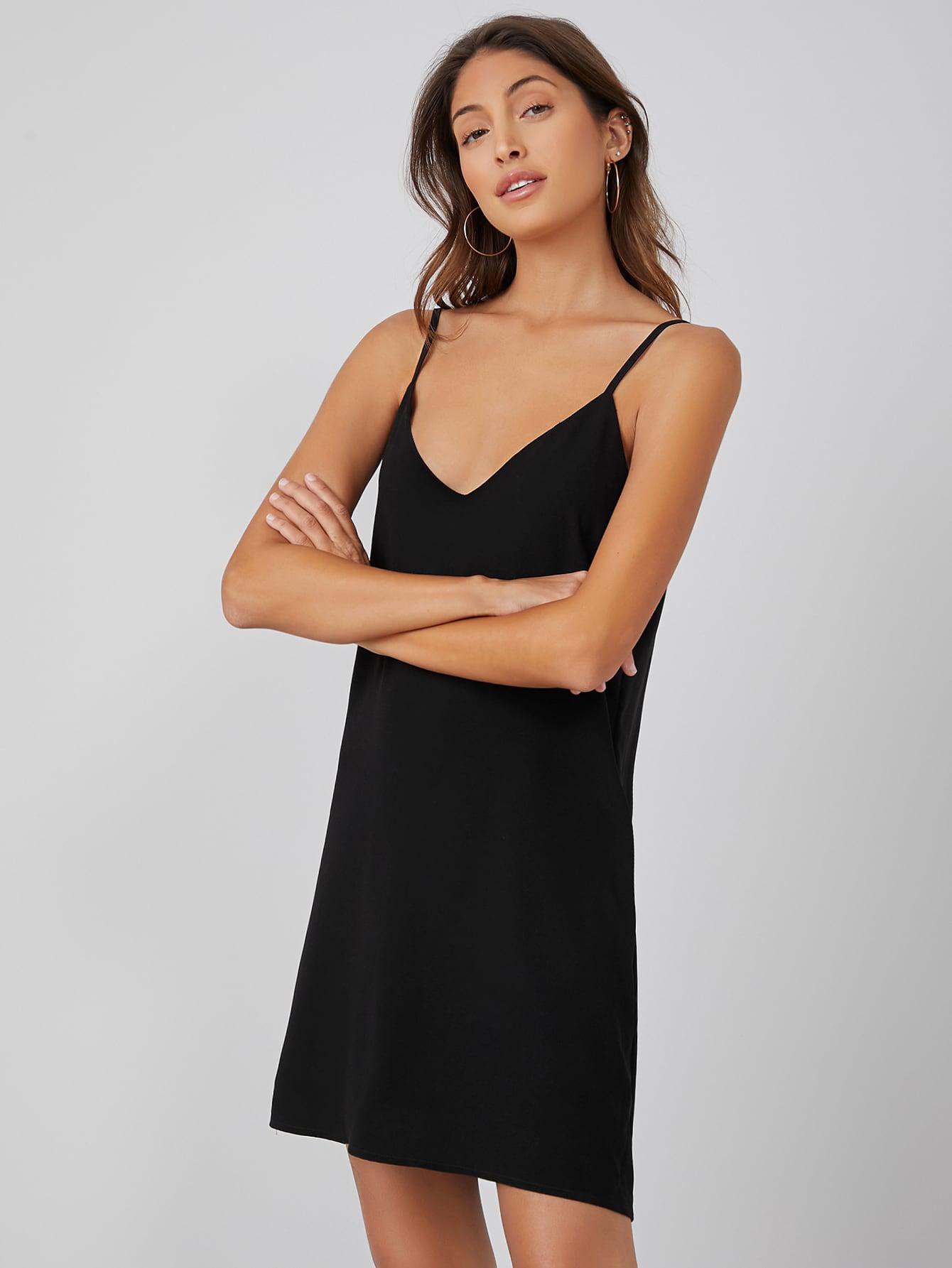 PROSTA MINI SUKIENKA V-NECK