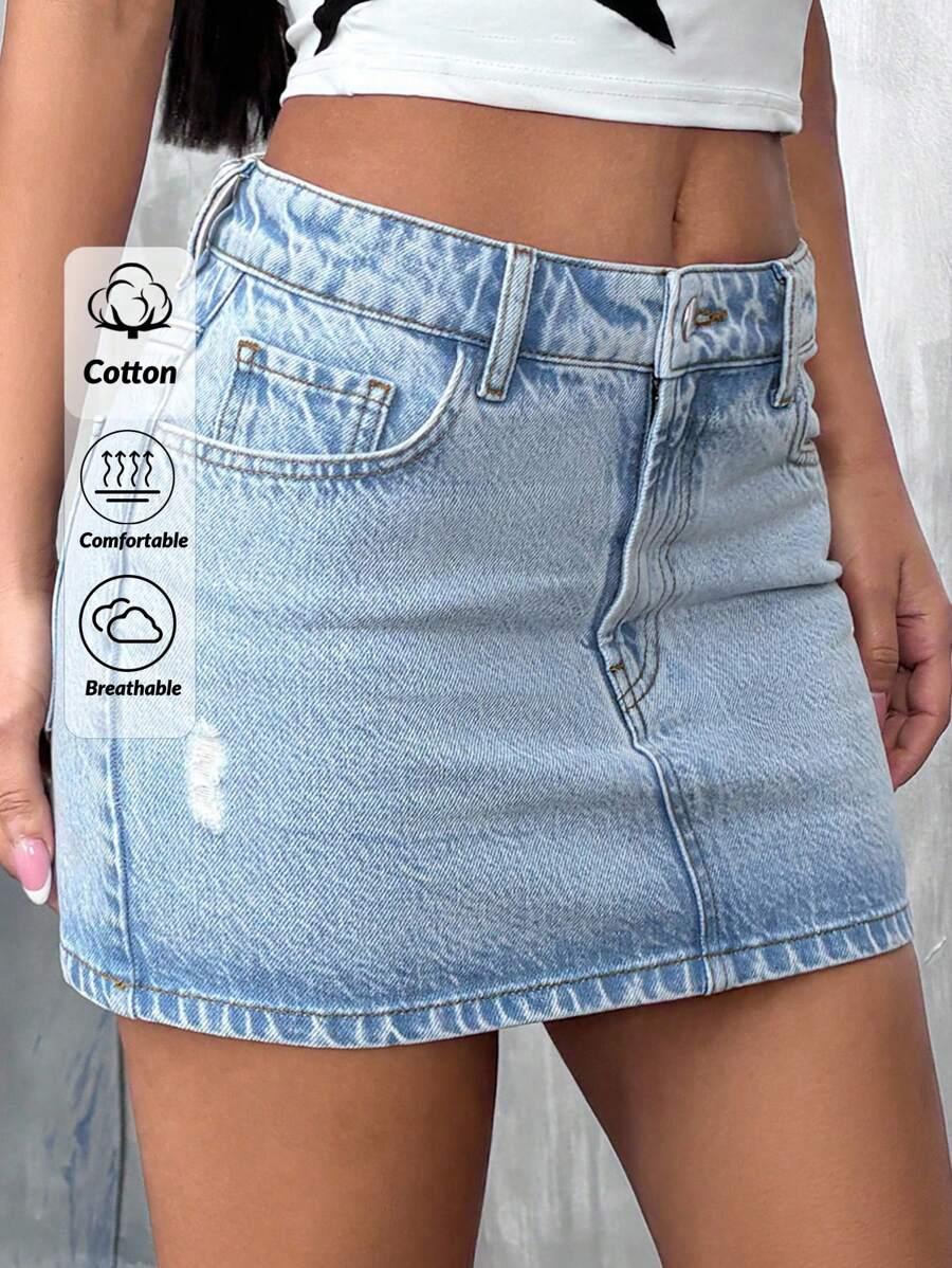 MINI SPÓDNICA JEANS