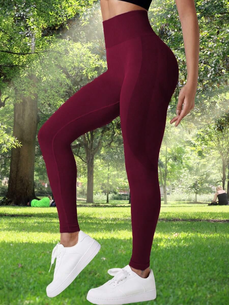 BORDOWE KLASYCZNE LEGGINSY