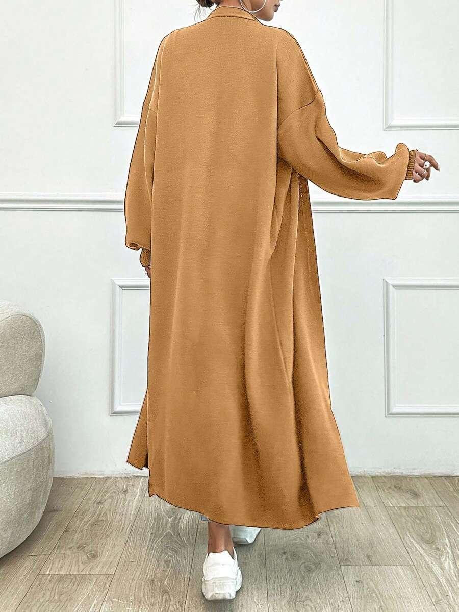 brązowy SWETER KARDIGAN