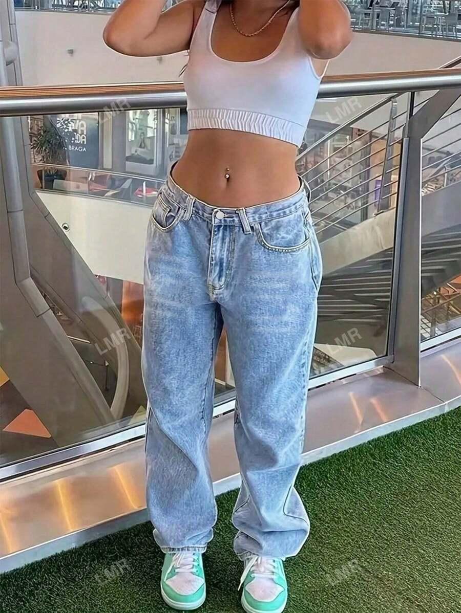 NIEBIESKIE JEANSY NISKI STAN