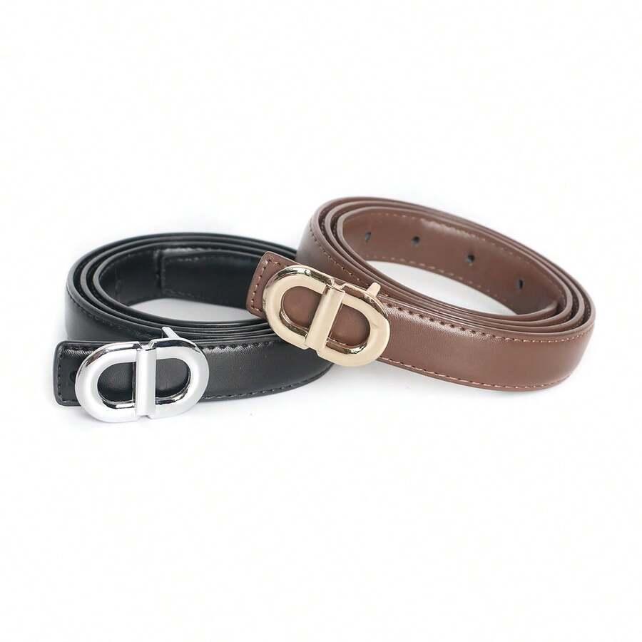pasek złota klamra 2-pack