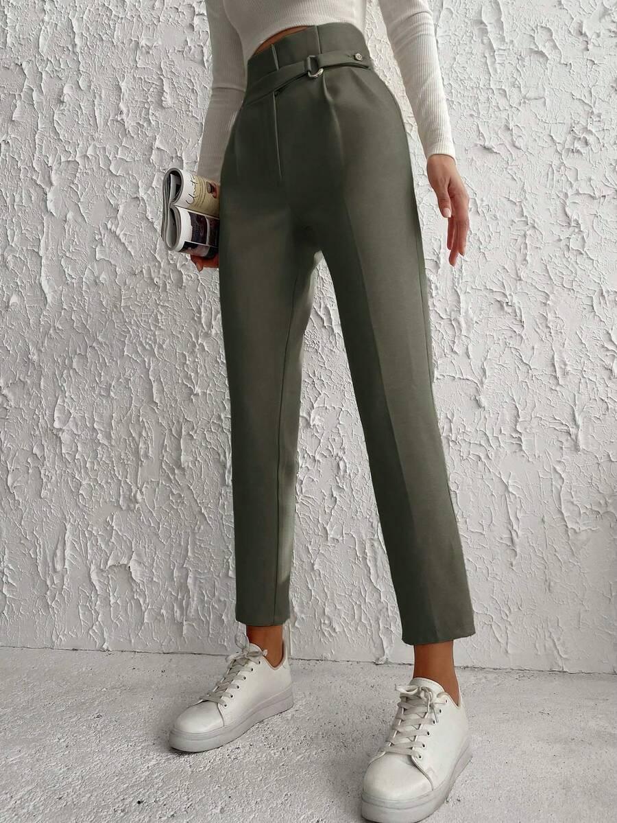 zielone spodnie casual