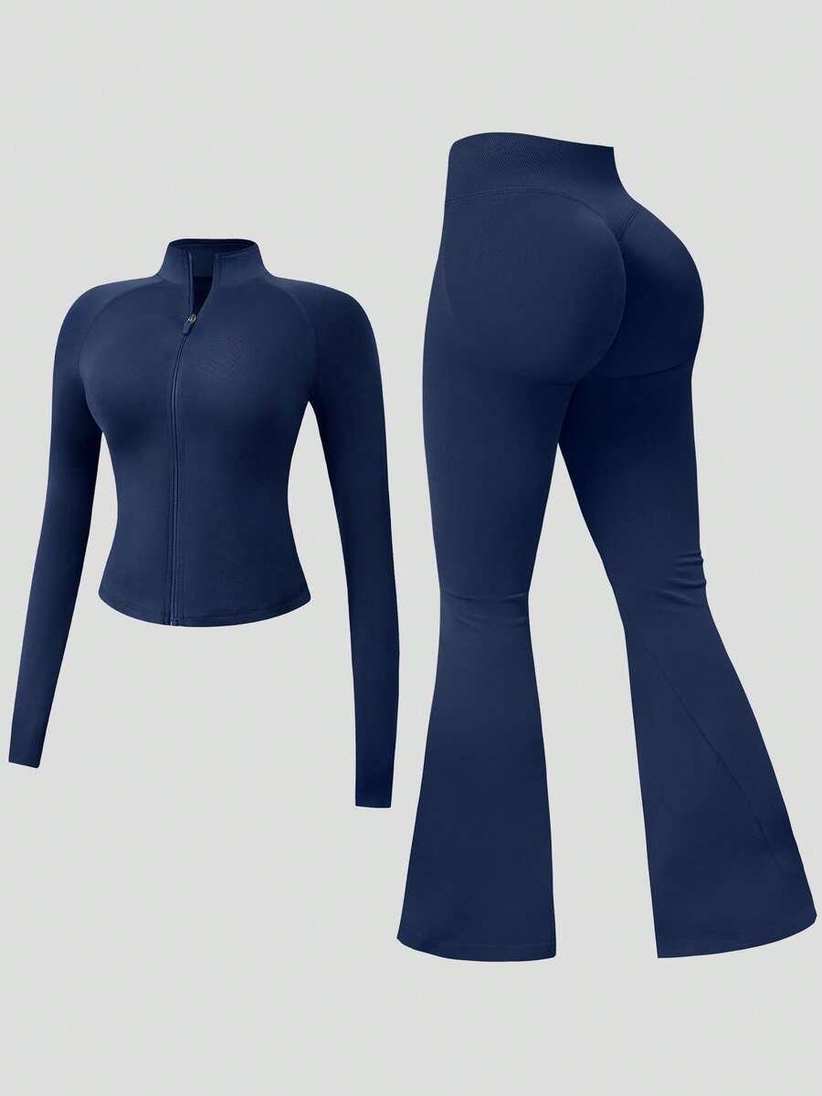 granatowy komplet bluza spodnie 