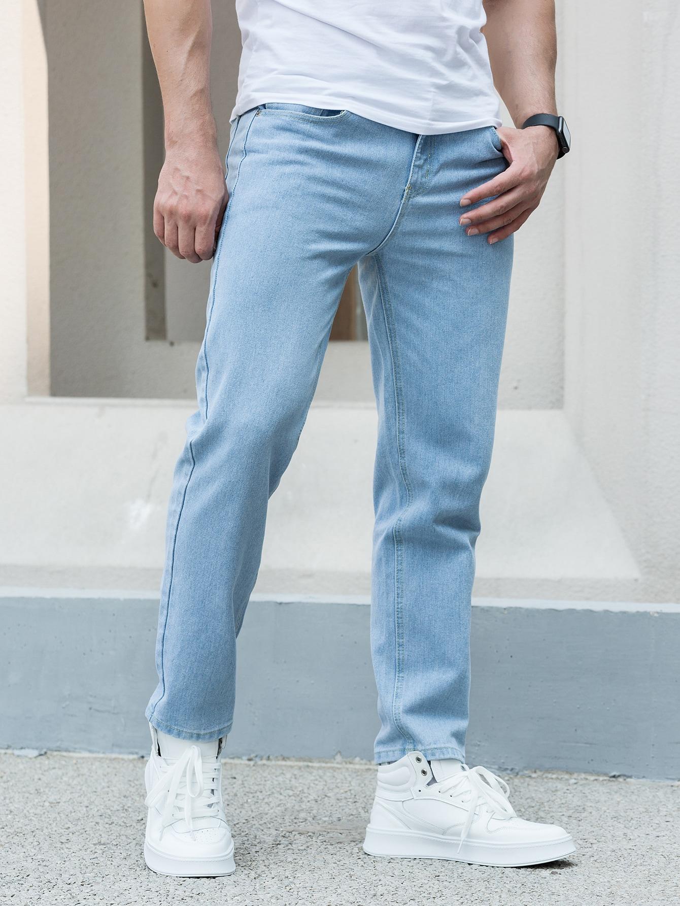 NIEBIESKIE SPODNIE JEANS