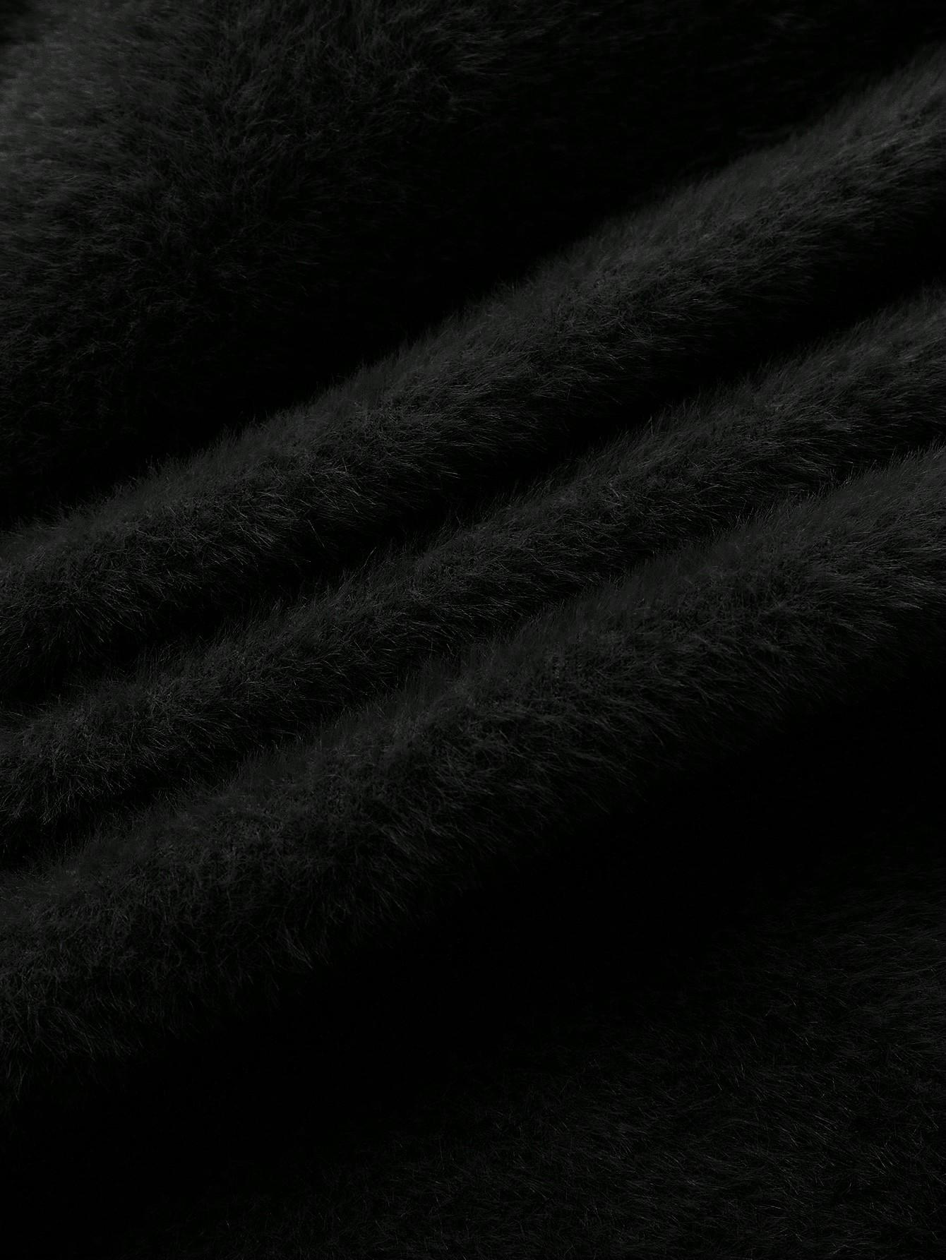 CZARNY OCIEPLANY SWETER GOLF