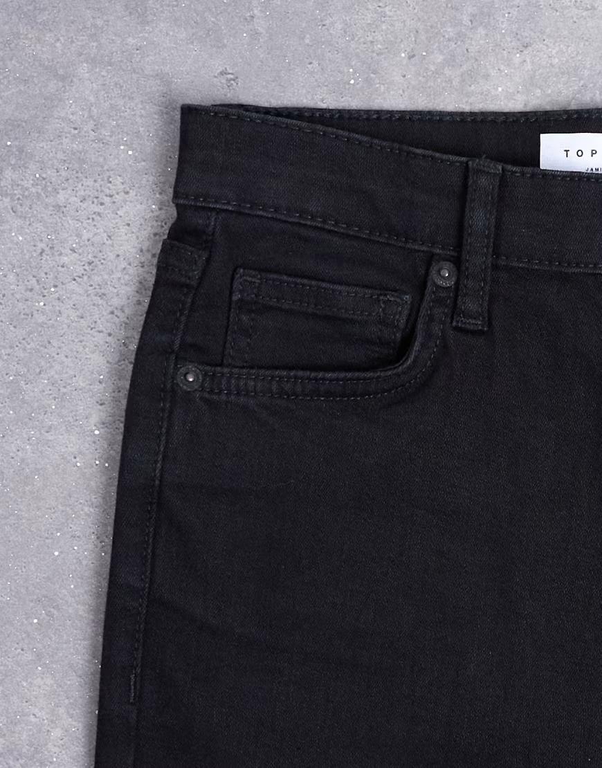 CZARNE SPODNIE JEANS DZWONY 