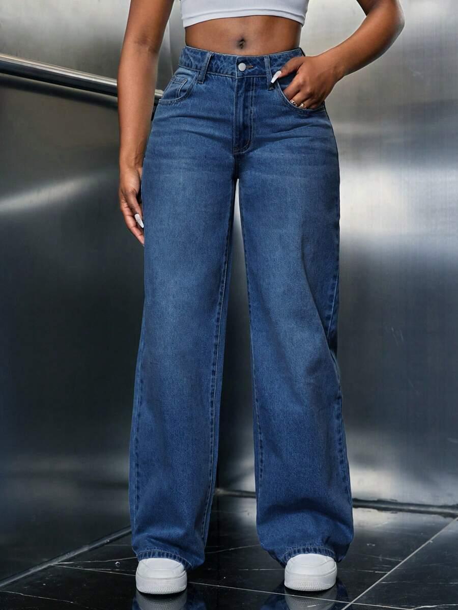 NIEBIESKIE SPODNIE JEANS