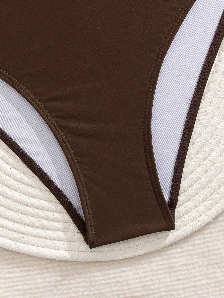 brązowy dół od bikini 