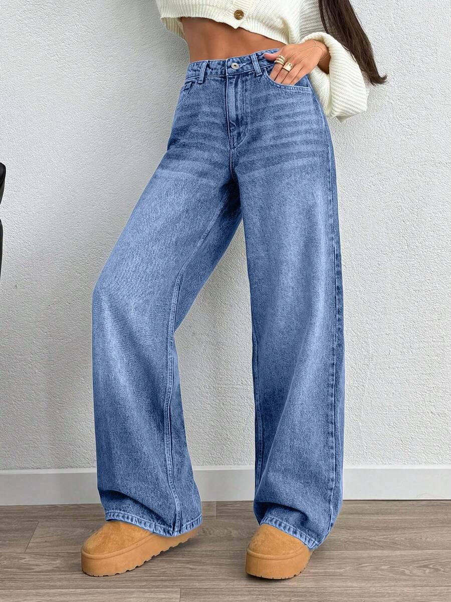 NIEBIESKIE SPODNIE JEANS