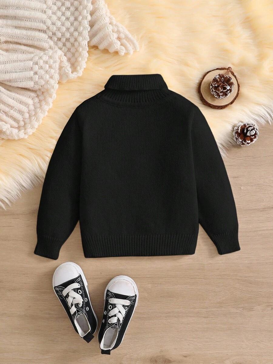 czarny sweter golf
