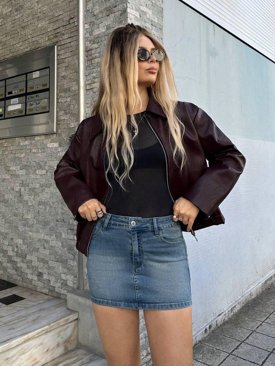 MINI SPÓDNICA JEANS