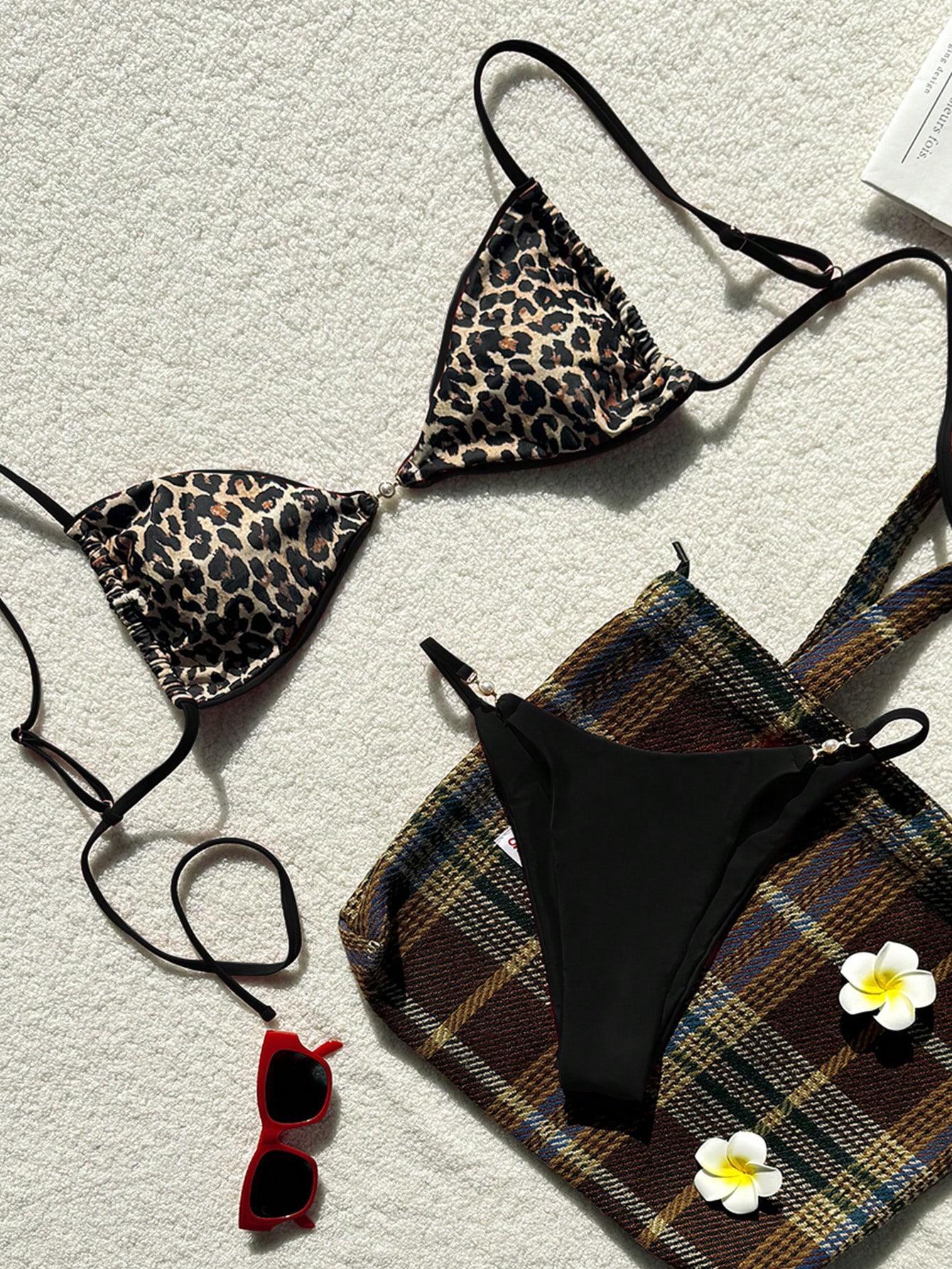 DWUCZĘŚCIOWY STRÓJ KĄPIELOWY ANIMAL PRINT